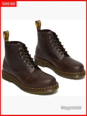 Unisex Leather Ankle Boots Air Cushioned Sole Antique Gold Eyelets